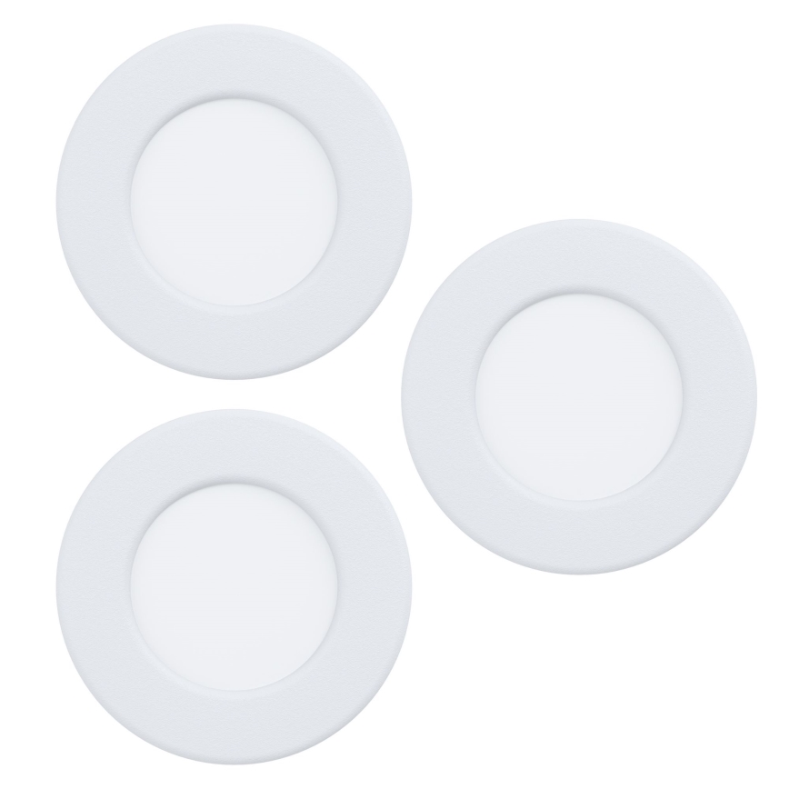 Eglo - Set van 3x LED-inbouwspot FUEVA 5 LED/2,7W/230V Ø 8,6 cm