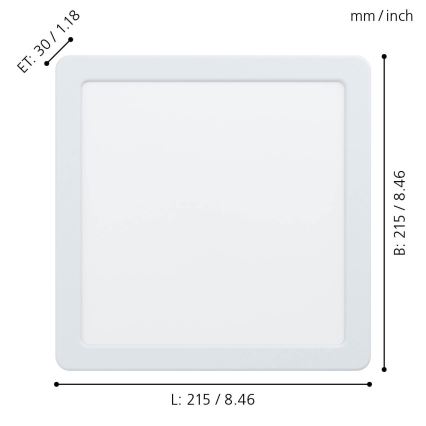 Eglo - Spot encastrable LED LED/16,5W/230V