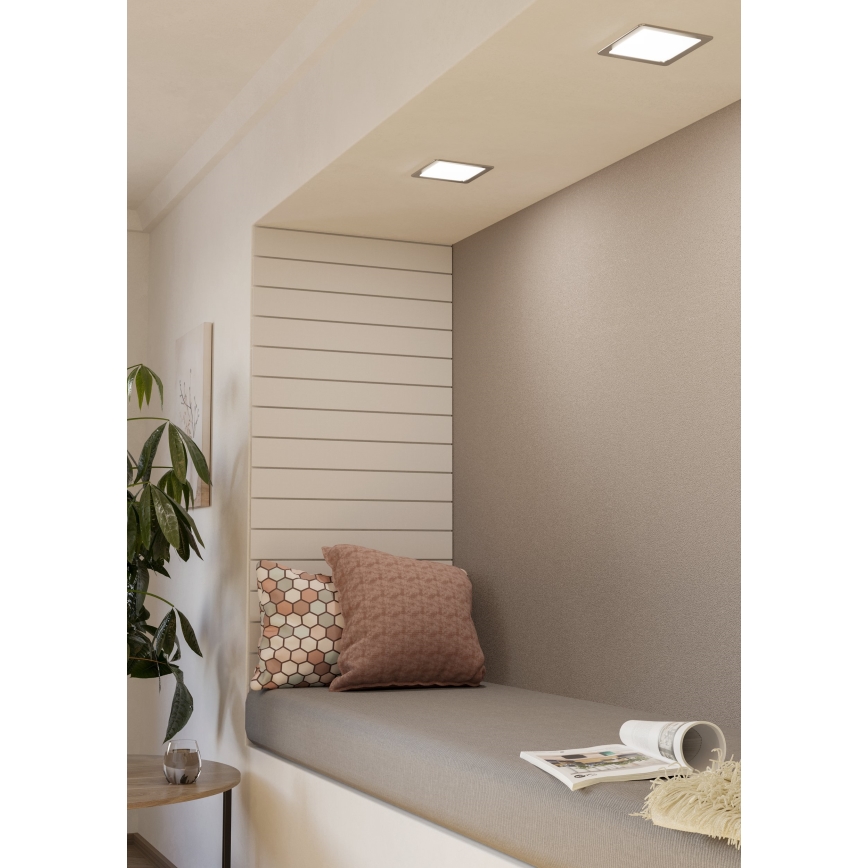 Eglo - LED inbouwarmatuur LED/10,5W/230V 16,6x16,6 cm