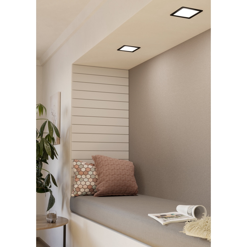 Eglo - Plafonnier encastré LED/10,5W/230V 16,6x16,6 cm