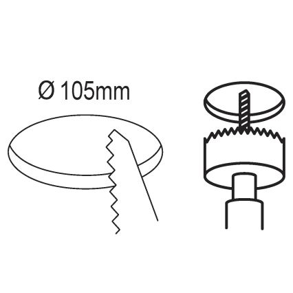 Eglo - Luminaire encastrable à intensité variable LED/5,5W/230V