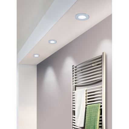 Eglo - LED inbouwspot voor badkamer LED/2,7W/230V IP44 Ø 8,6 cm