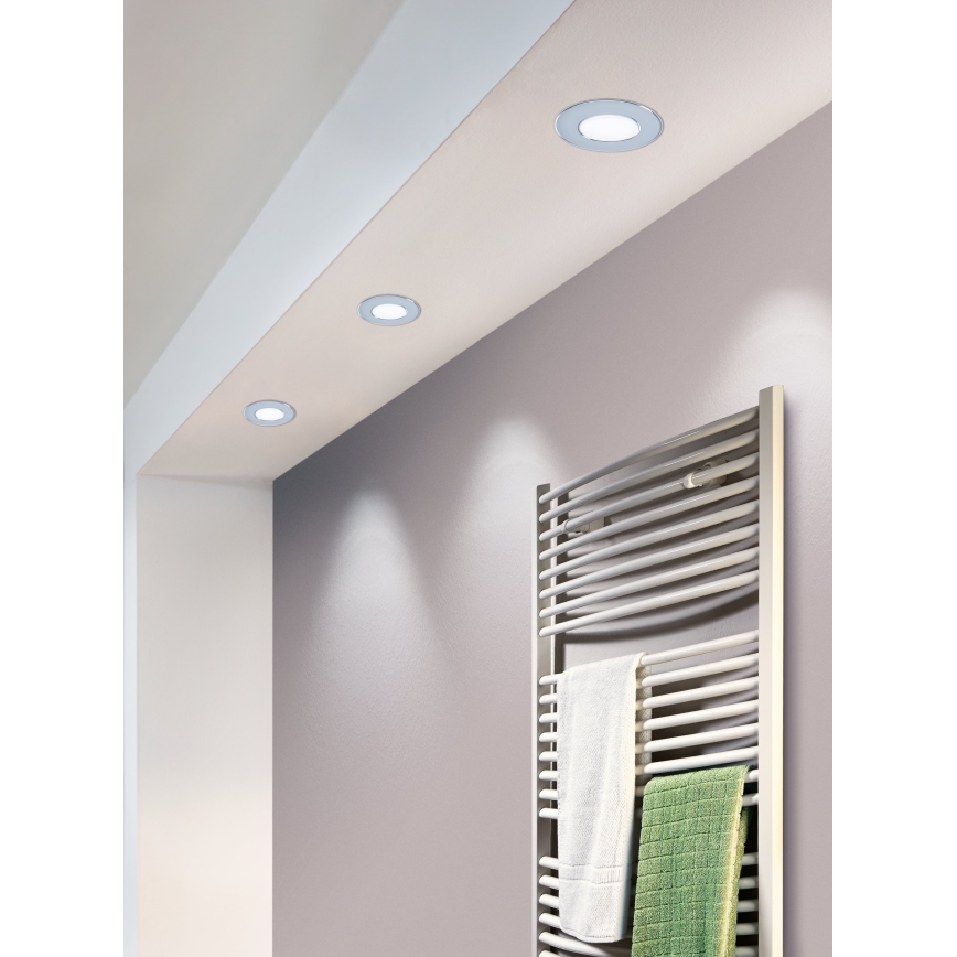 Eglo - LED inbouwspot voor badkamer LED/2,7W/230V IP44 Ø 8,6 cm
