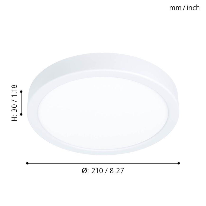 Eglo - LED plafondlamp LED/16,5W/230V Ø 21 cm