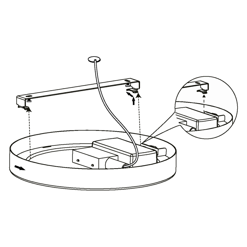 Eglo - Plafonnier LED LED/16,5W/230V