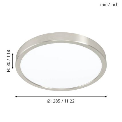 Eglo - Plafonnier LED LED/20W/230V