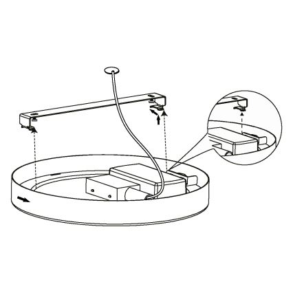 Eglo - Plafonnier LED LED/16,5W/230V