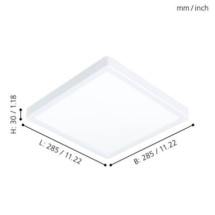 Eglo - Plafonnier LED LED/20W/230V