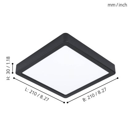 Eglo - LED Plafondlamp LED/16,5W/230V