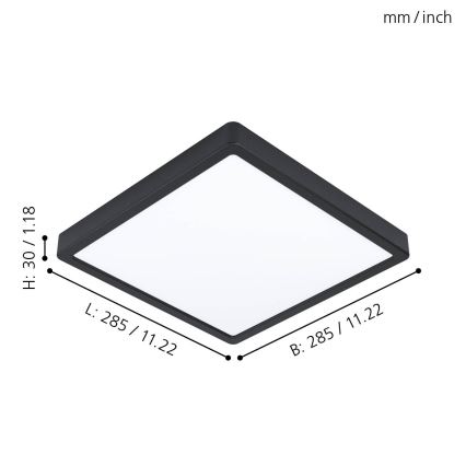 Eglo - LED Plafondlamp LED/20W/230V