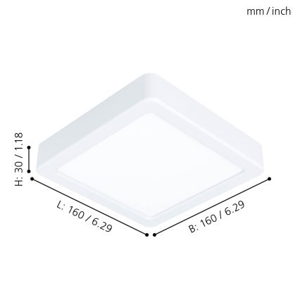 Eglo - LED Plafondlamp LED/10,5W/230V