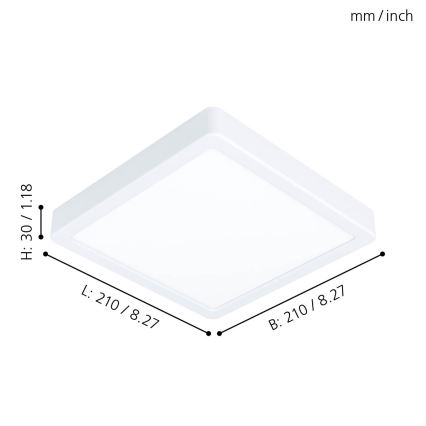 Eglo - LED Plafondlamp LED/16,5W/230V
