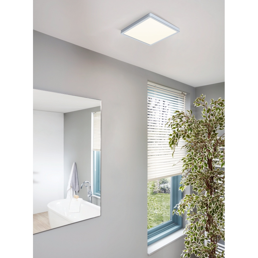 Eglo - Plafonnier LED pour salle de bains LED/20W/230V IP44 28,5x28,5 cm