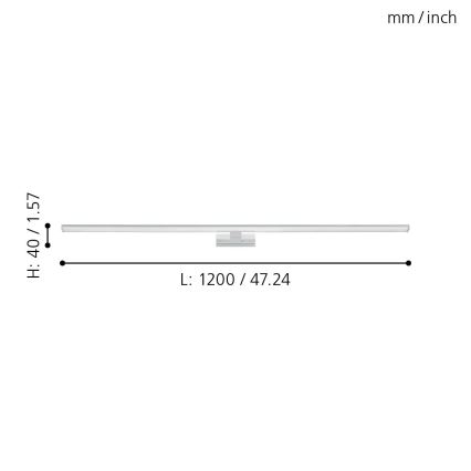 Eglo - Éclairage de miroir salle de bain LED/14W/230V 4000K 120 cm IP44