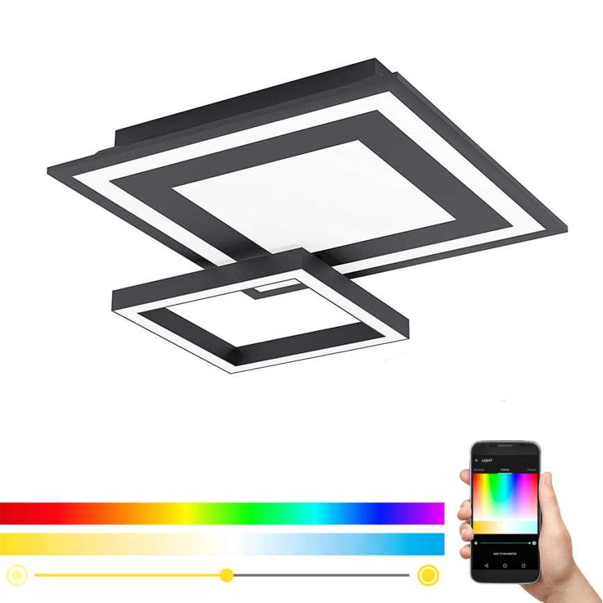 Eglo - LED RGB Dimbare plafondlamp SAVATAEILA-C LED/20W/230V