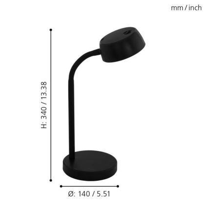 Eglo - Lampe de table LED LED/4,5W/230V