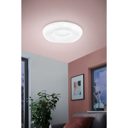 Eglo - Dimbare LED plafondlamp LED/18W/230V + afstandsbediening