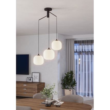 Eglo - Suspension avec fil 3xE27/40W/230V