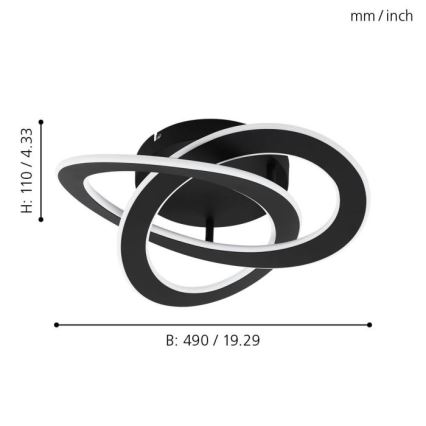 Eglo - LED Plafondlamp LED/35W/230V