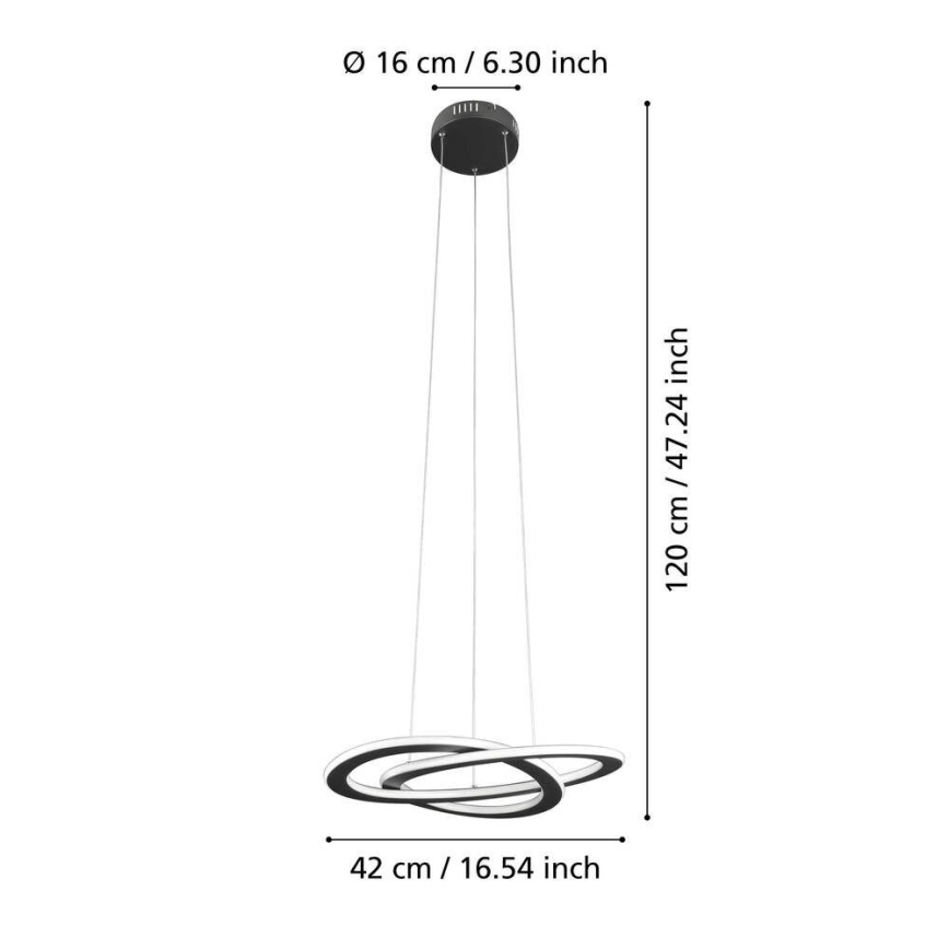 Eglo 99396 - Suspension LED sur câble ROLIMARE LED/35W/230V