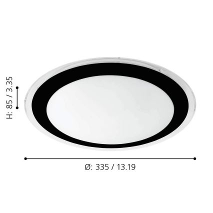 Eglo - LED Plafondlamp LED/18W/230V