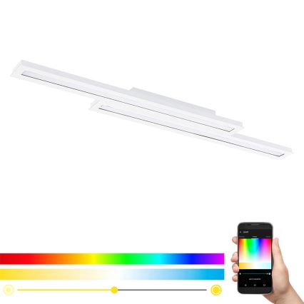 Eglo - LED RGB Dimbare plafondlamp SALITERAS-C 2xLED/10W/230V