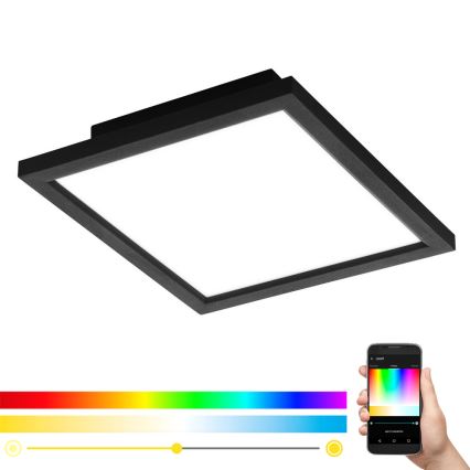 Eglo - Plafonnier LED RGB dimmable SALOBRENA-C LED/16W/230V 30x30 cm + télécommande