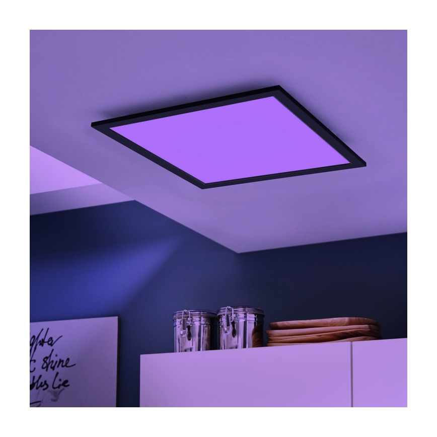 Eglo - Plafonnier à intensité variable RGB SALOBRENA-C LED/30,5W/230V + télécommande