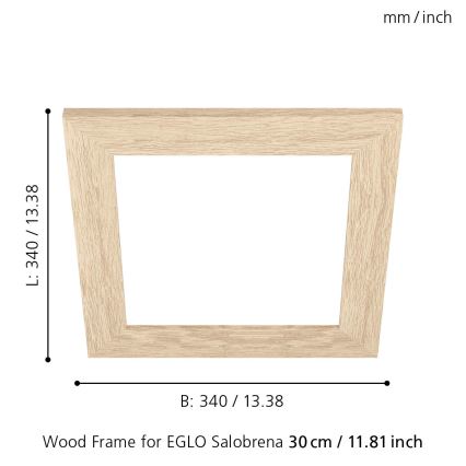 Eglo 99421 - Frame voor plafondlamp SALOBRENA 300x300 mm
