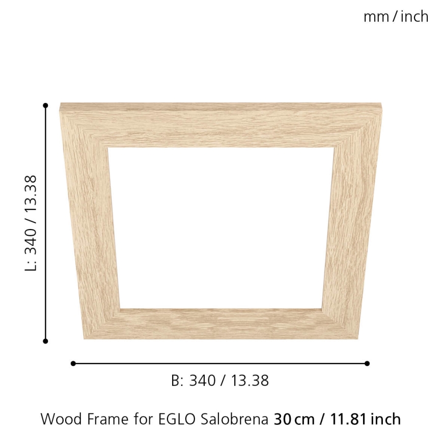Eglo 99421 - Frame voor plafondlamp SALOBRENA 300x300 mm