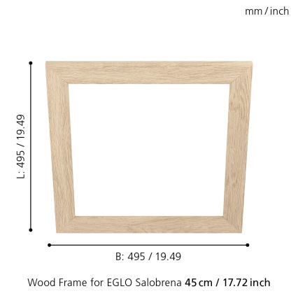 Eglo 99422 - Frame voor plafondlamp SALOBRENA 450x450 mm