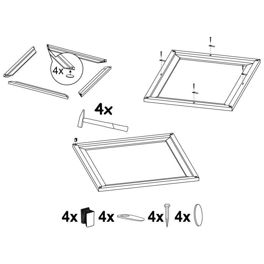 Eglo 99422 - Frame voor plafondlamp SALOBRENA 450x450 mm