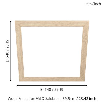 Eglo - Cadre d'éclairage SALOBRENA 595x595 mm