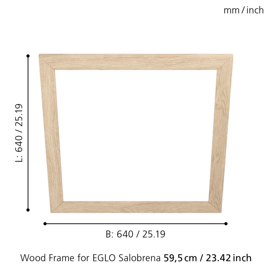 Eglo - Cadre d'éclairage SALOBRENA 595x595 mm