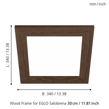Eglo 99425 - Cadre pour plafonnier SALOBRENA 300x300 mm