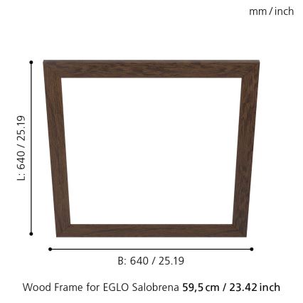 Eglo - Cadre pour luminaire SALOBRENA 595x595 mm