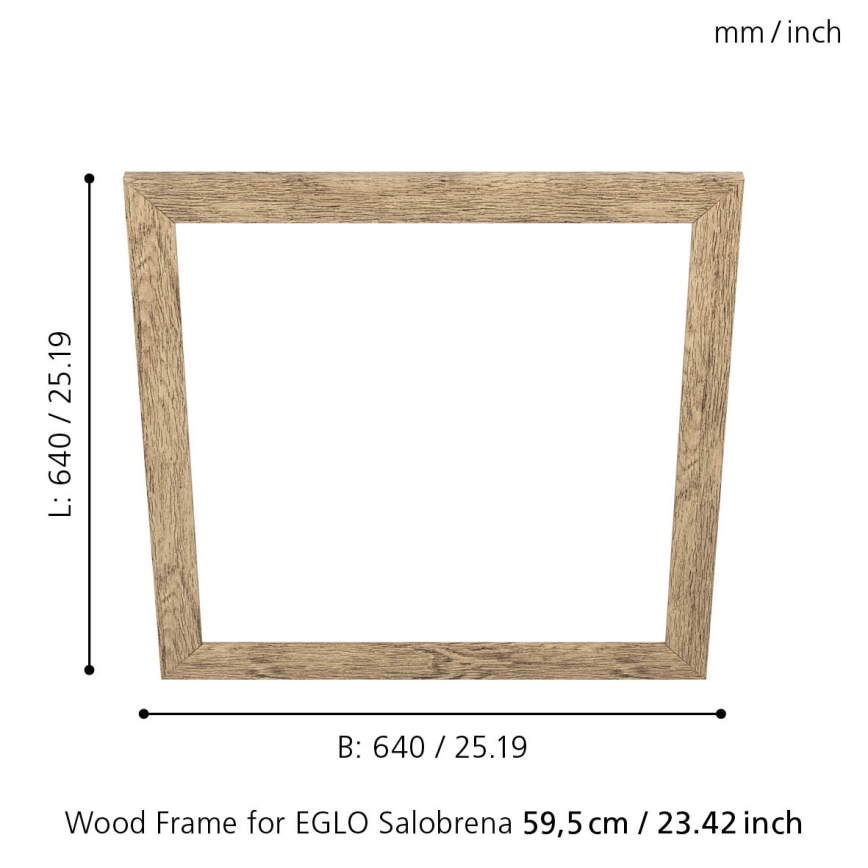 Eglo - Armatuur frame SALOBRENA 595x595 mm