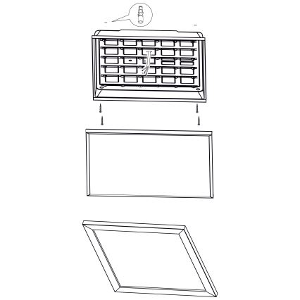 Eglo -  Plafonnier LED/32W/230V 645x645 mm