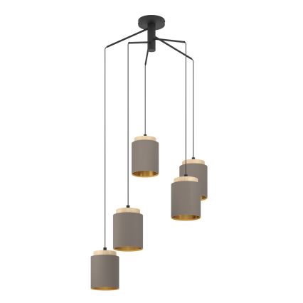 Eglo - Hanglamp aan een koord 5xE27/40W/230V spin