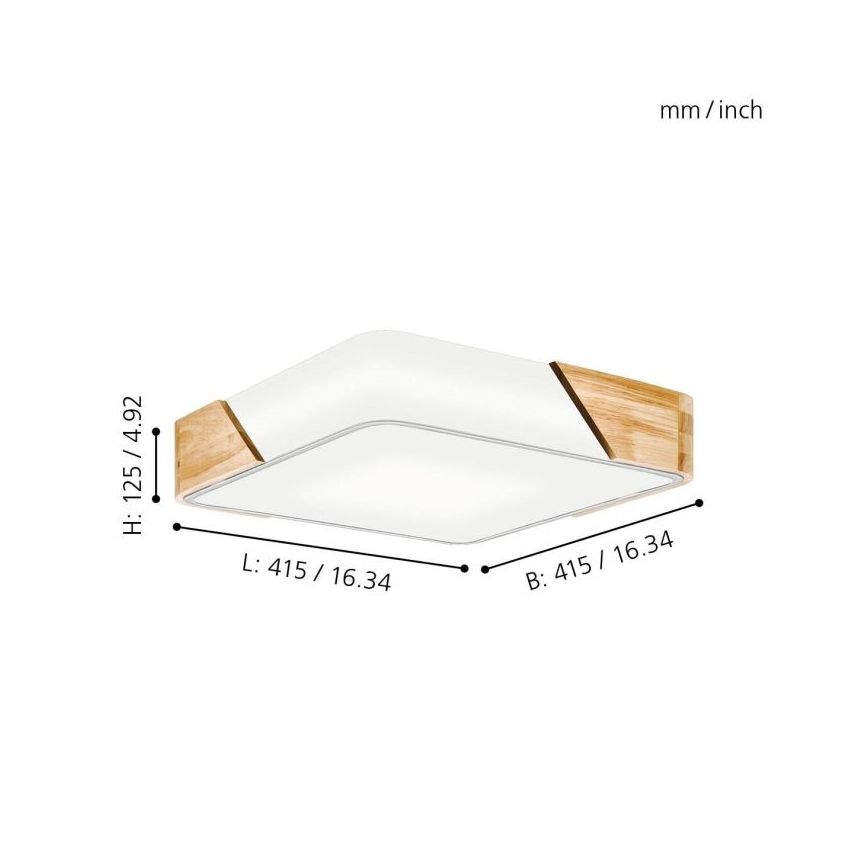 Eglo - Plafondlamp 2xE27/28W/230V