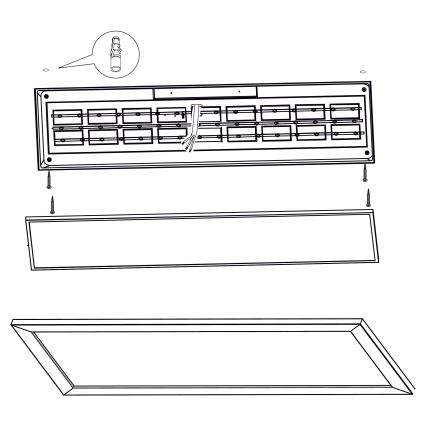 Eglo - Plafonnier LED/32W/230V 345x1245 mm