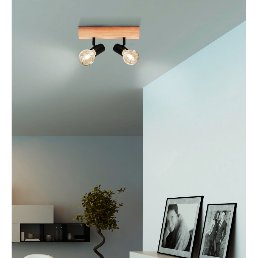 Eglo - Spot TOWNSHEND 2xE27/60W/230V - FSC gecertificeerd
