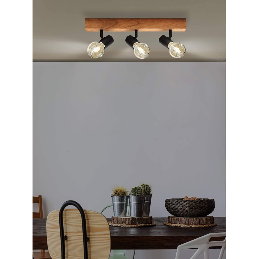 Eglo - Spot TOWNSHEND 3xE27/60W/230V - FSC gecertificeerd