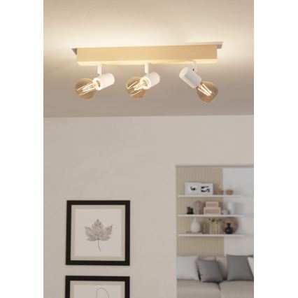 Eglo - Spot TOWNSHEND 3xE27/60W/230V - FSC gecertificeerd