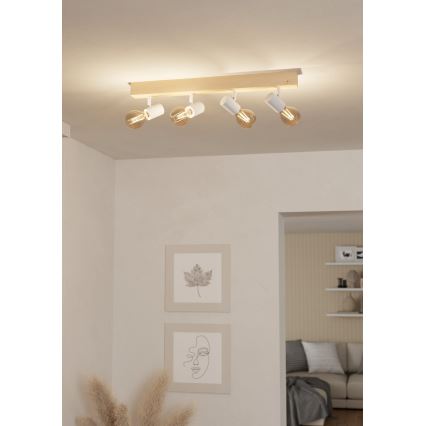 Eglo - Spot TOWNSHEND 4xE27/60W/230V - FSC gecertificeerd