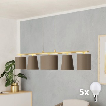 Eglo 99487 - Lustre LED sur câble ALMEIDA 5xE14/40W/230V