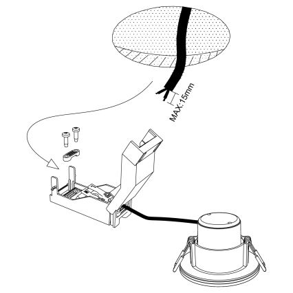 Eglo - Luminaire de salle de bain LED à intensité variable LED/6W/230V 4000K IP44