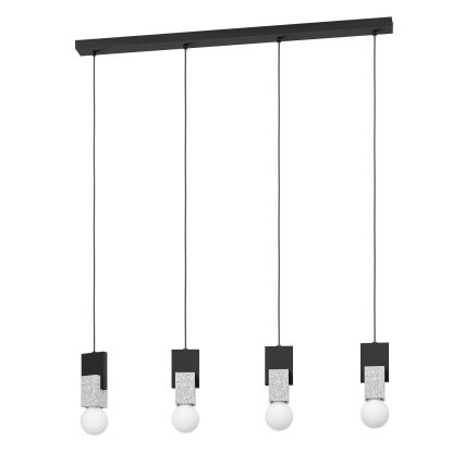 Eglo 99532 - Suspension sur câbles LOBATIA 4xE27/40W/230V