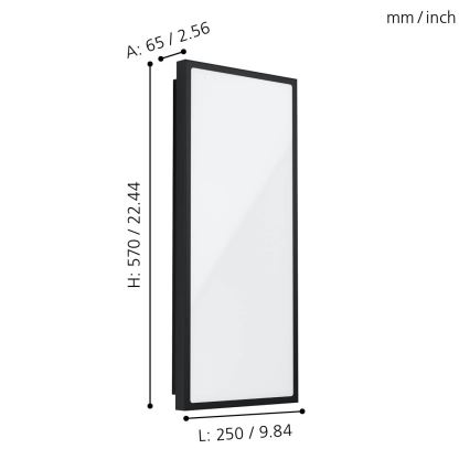 Eglo - Applique murale LED extérieur LED/18,5W/230V IP44