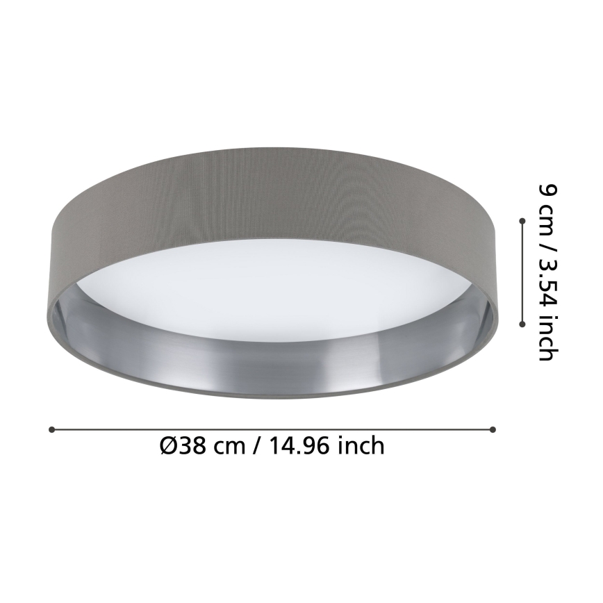 Eglo - Plafonnier LED LED/24W/230V